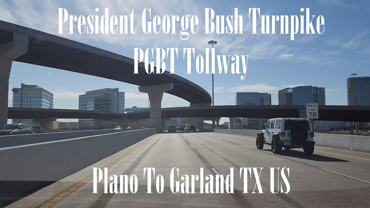 A Relaxing Drive on the President George Bush Turnpike from Plano to Garland DFW TX US Dec 2025