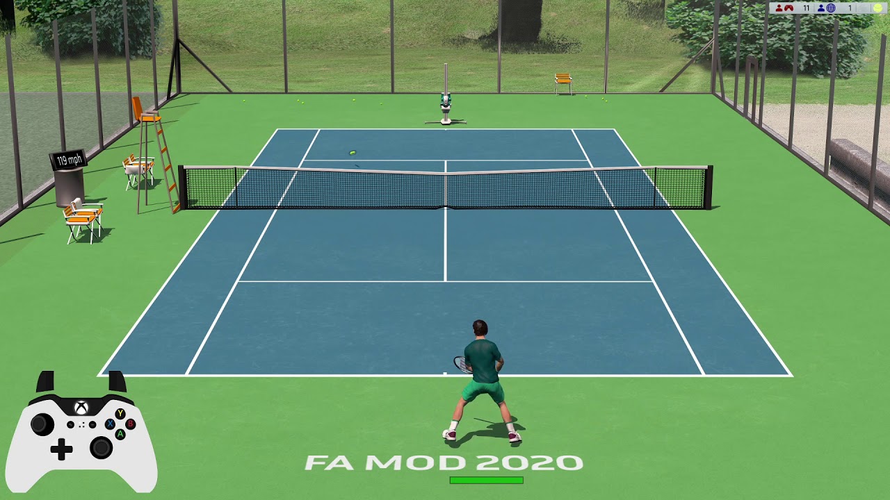 FULL ACE TENNIS SIMULATOR (FAT) - basic shots tutorial