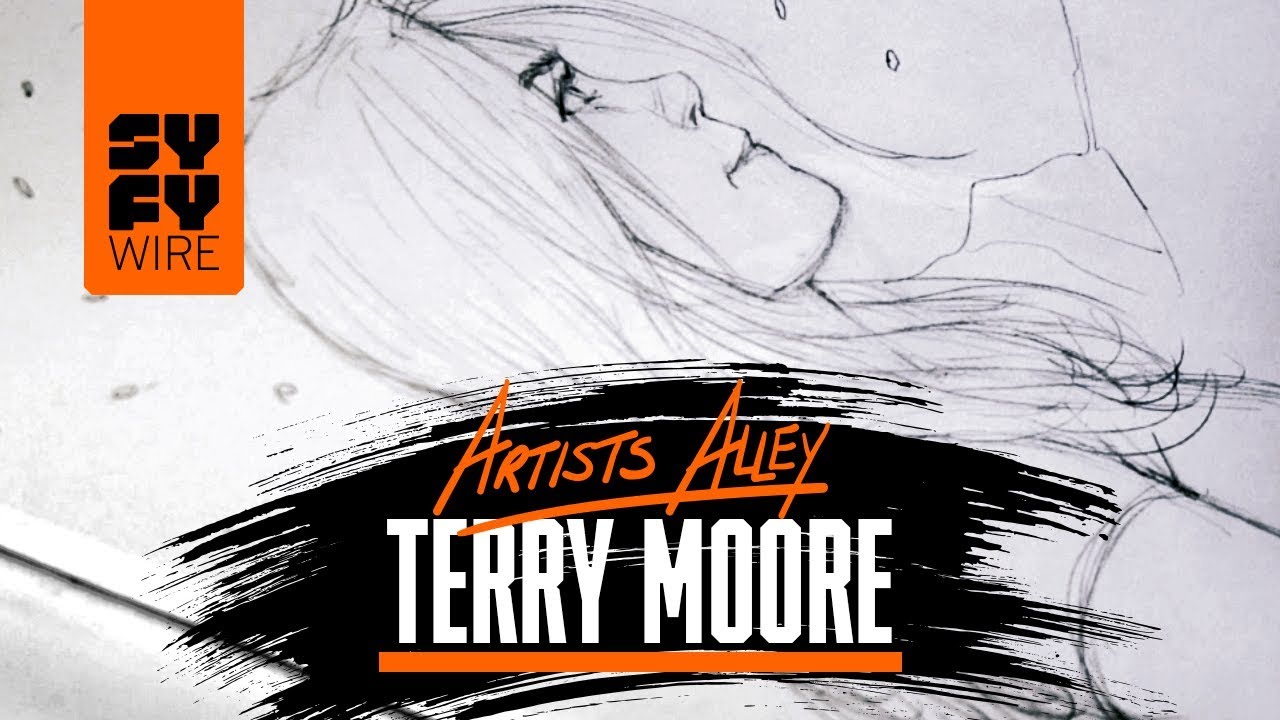 Terry Moore Sketches Strangers In Paradise (Artists Alley) | SYFY WIRE