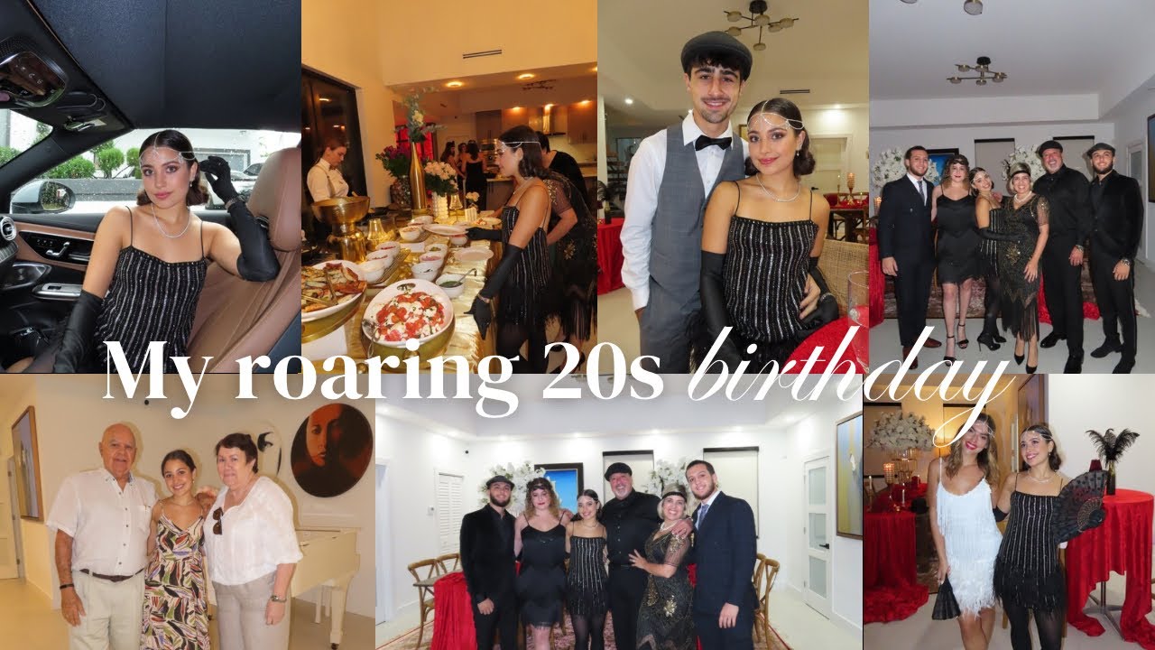 Birthday week vlog || Roaring 20s party & more🪩🥂