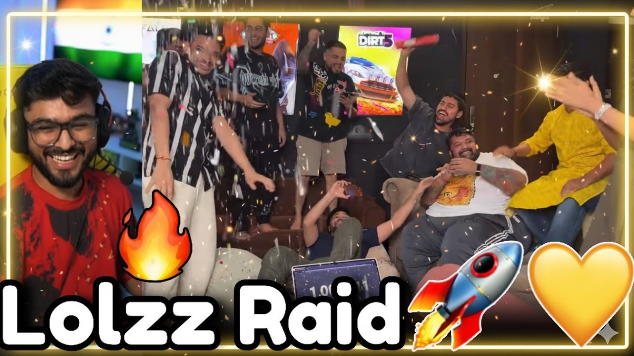 Lolzz Raid Goldy Bhai for 1 Million 💛🚀 S8UL Thanks Lolzz 😍