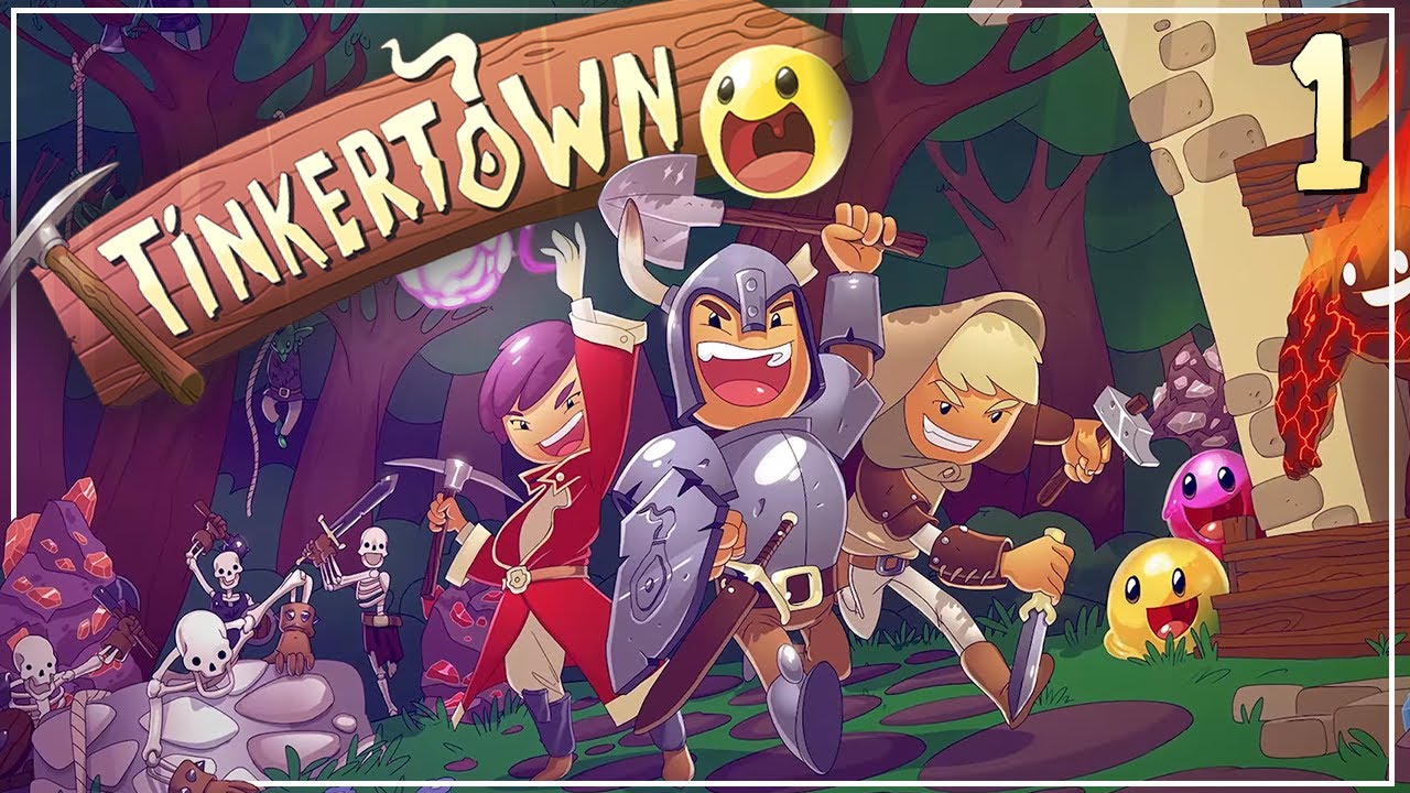 TERRARIA MEETS ZELDA! - Tinkertown - #1 (4 player gameplay)