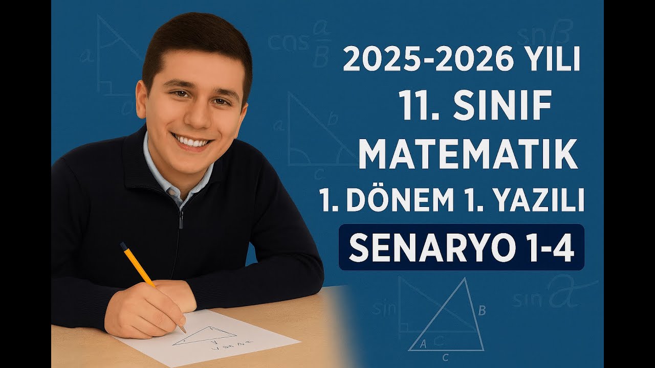 11.Sınıf Matematik 1.Dönem 1.Yazılı Örnek Yazılı Soru Çözümleri (Senaryo 1-4)
