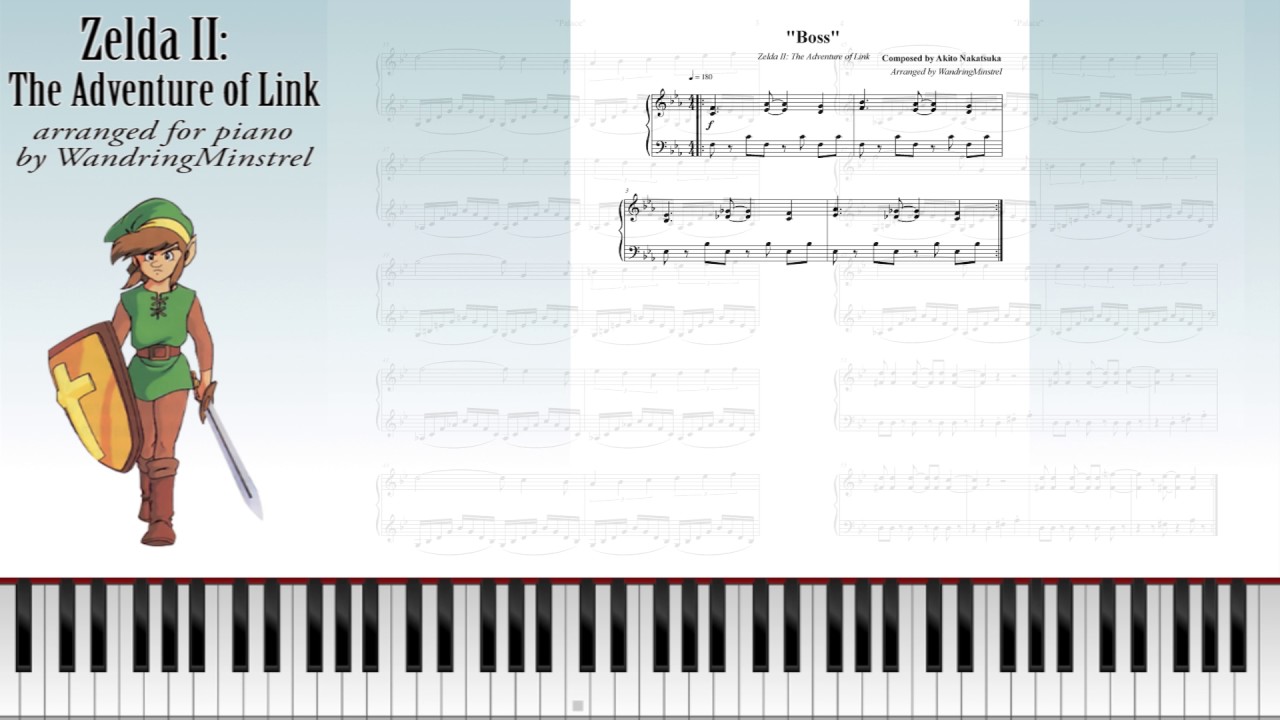 Zelda II: The Adventure of Link - Arranged for Piano