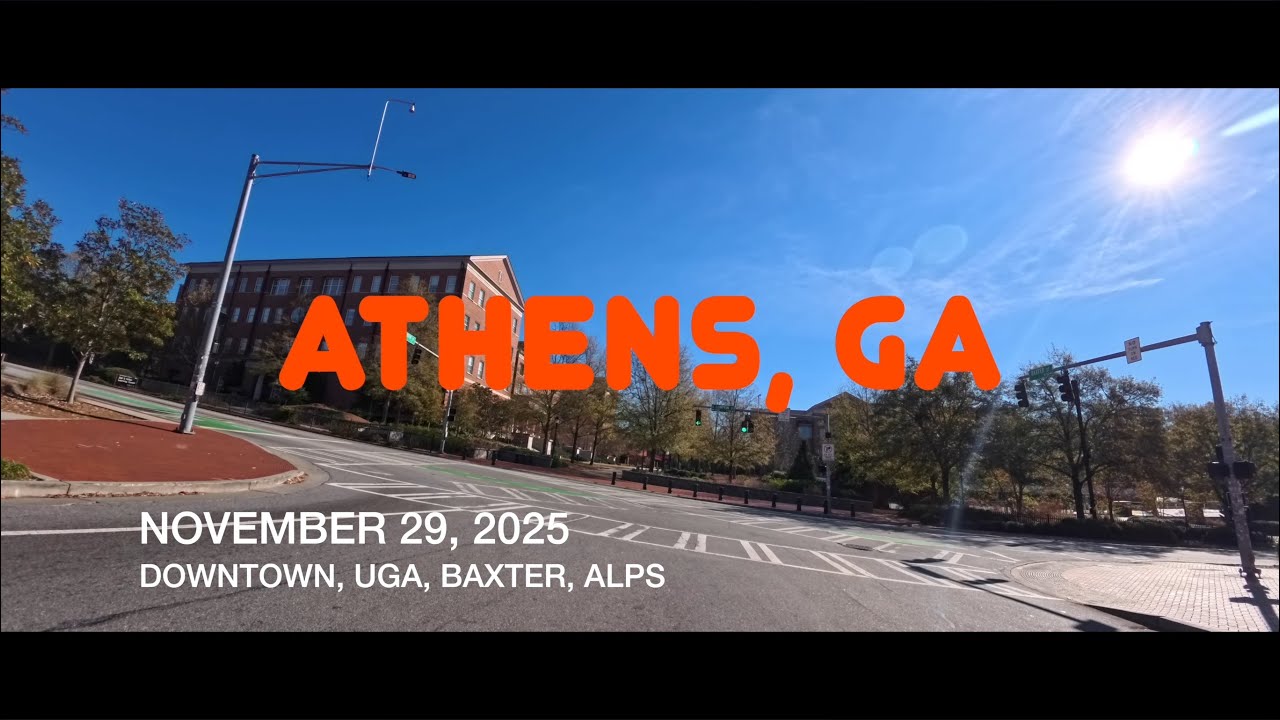 ATHENS, GEORGIA - NOVEMBER 29, 2025 - DOWNTOWN, UGA, BAXTER, ALPS