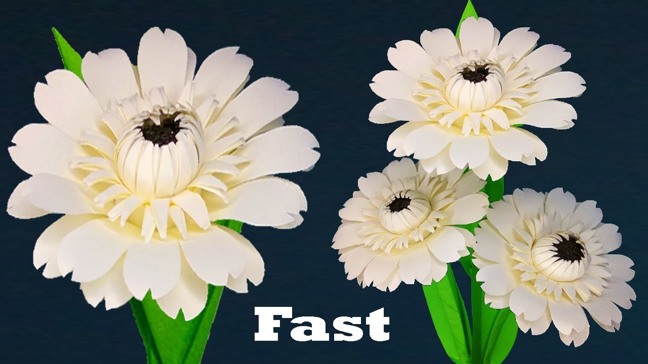 How to make paper flowers at home - Very easy paper flowers
