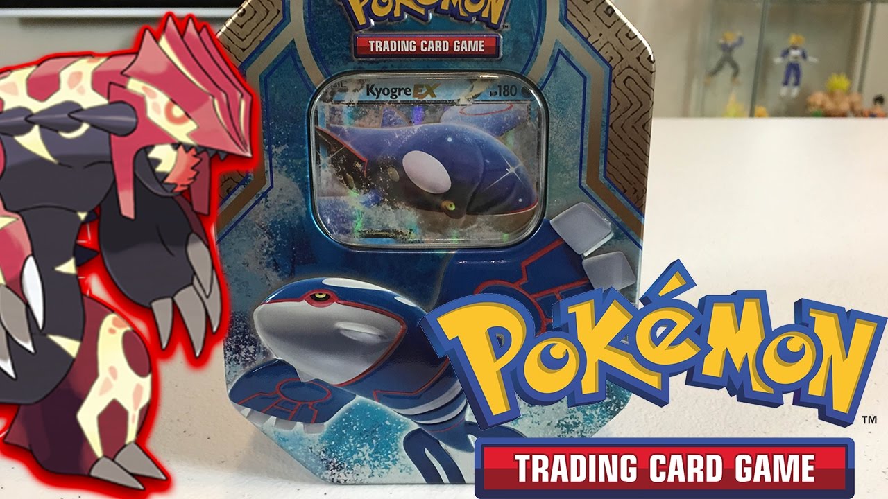 СОВМЕСТНОЕ ОТКРЫТИЕ НАБОРОВ POKEMON С RHYMESTYLE! Открытие жестяной коробки Pokemon Kyogre EX