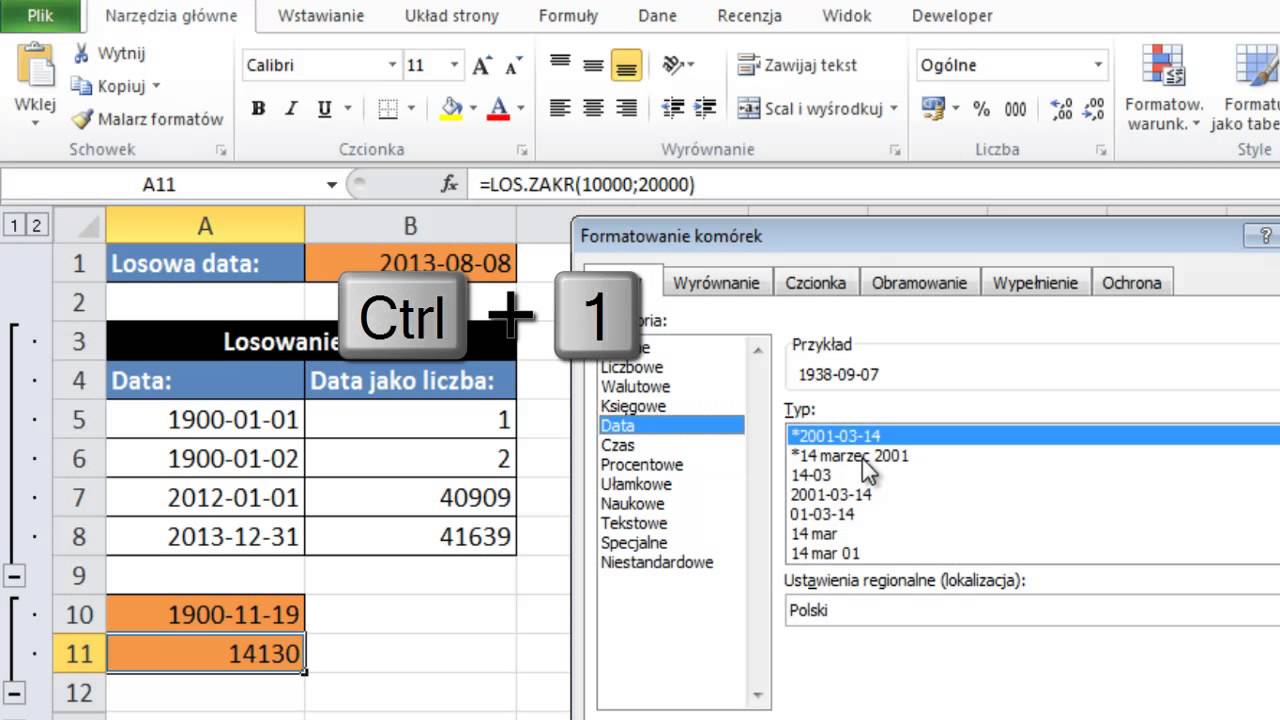 Excel - Losowanie daty - porada #121