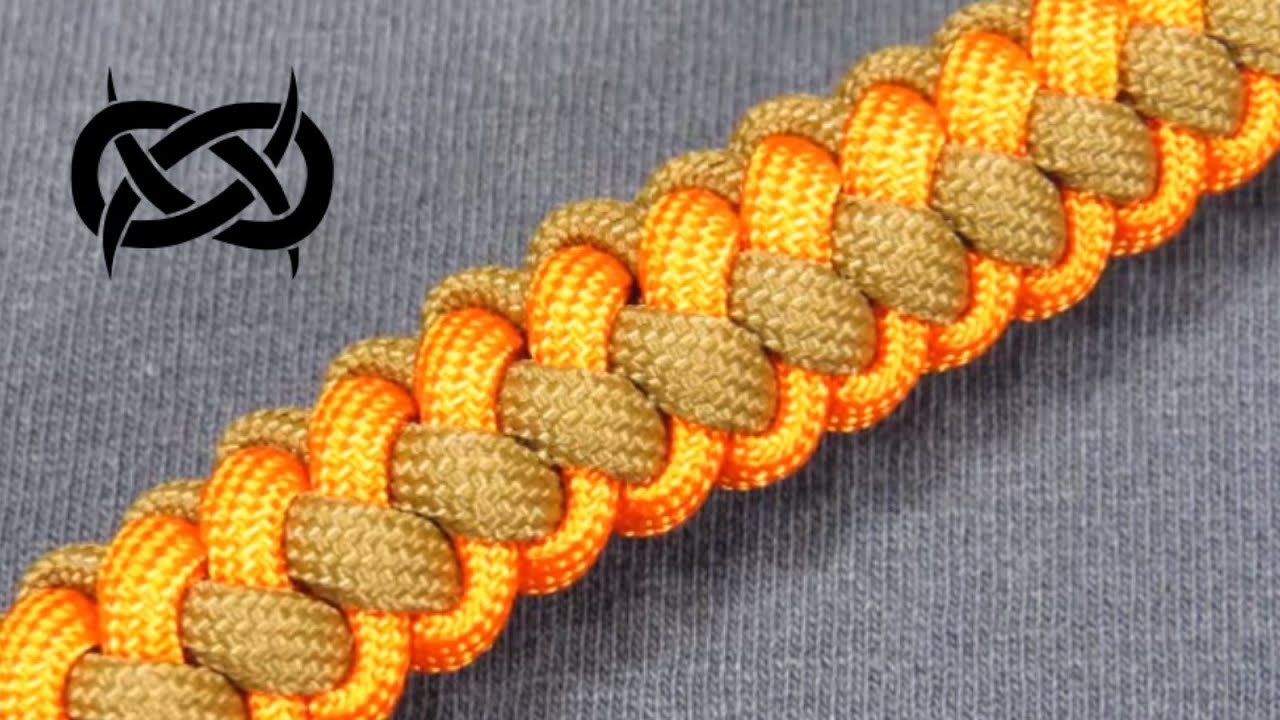 How to make a Two (2) Color Zipper Sinnet Paracord Bracelet