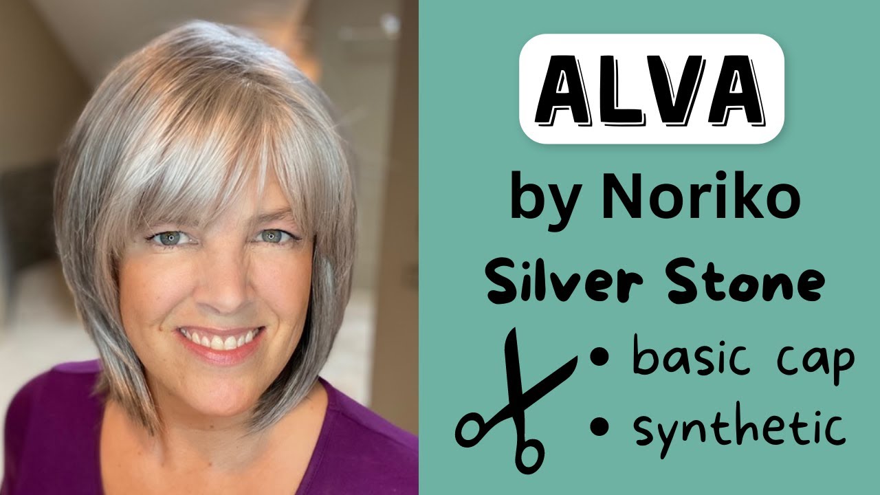 ALVA by Noriko in Silver Stone, Wig Review, Color Details, How to Trim the Bangs, & Styling Options
