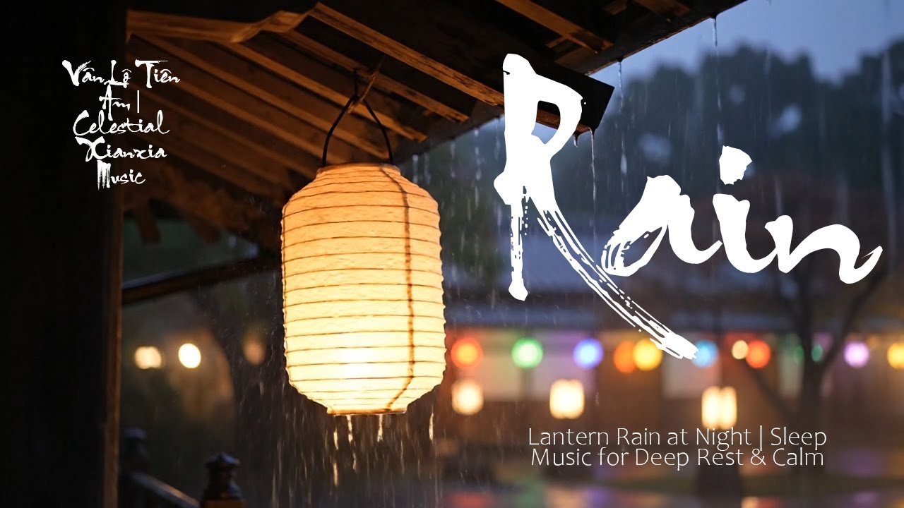 Lantern Rain at Night | Sleep Music for Deep Rest & Calm
