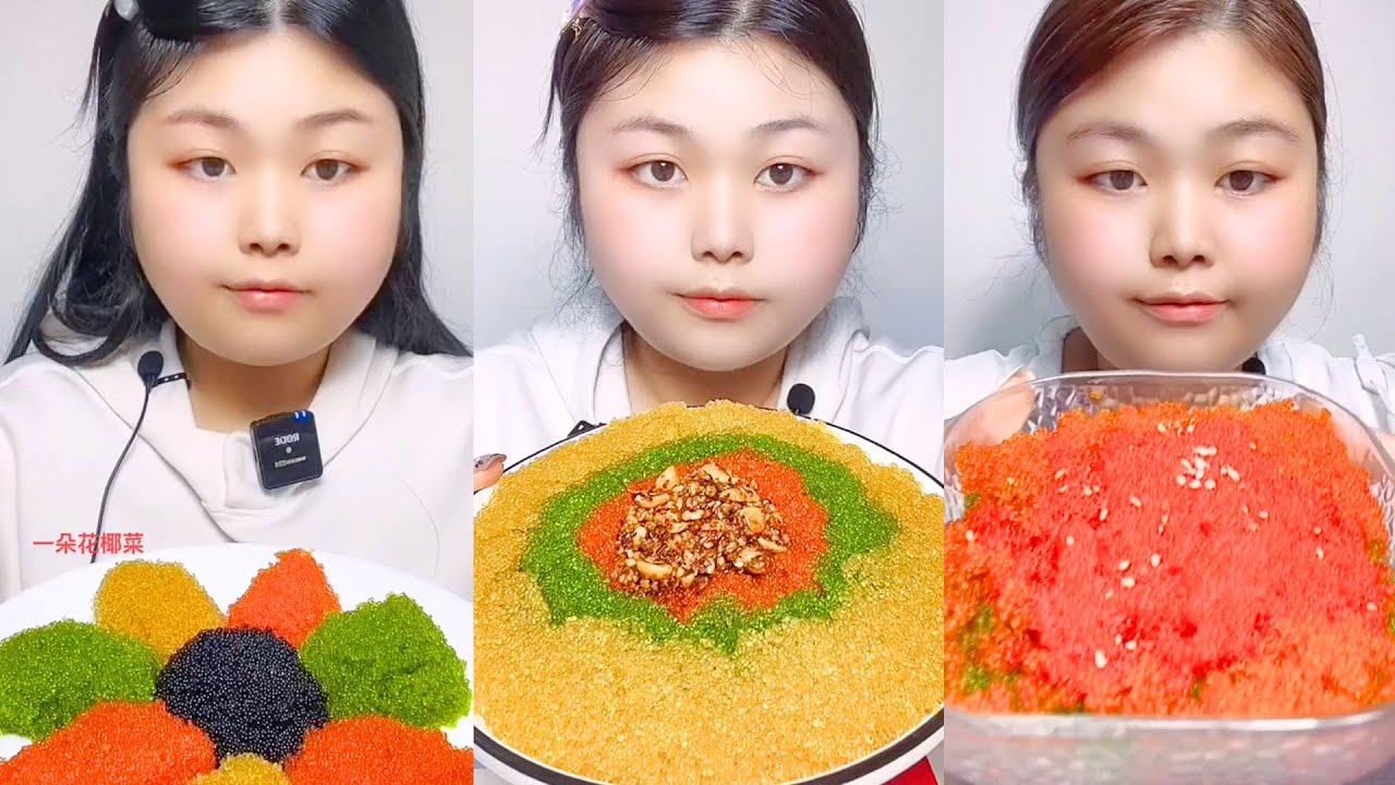 Seafood Texture ASMR | Massive Fish Roe Bowl Eating #19