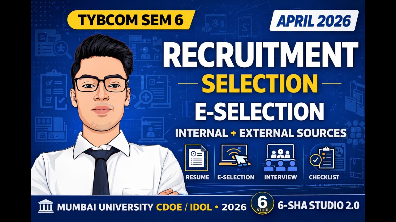 CDOE TYBCOM Sem 6 Human Resource Management Lecture 2 | Mumbai University