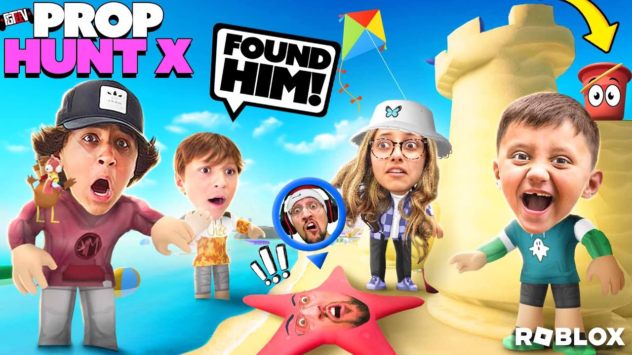 Roblox SECRET Prop Hunt X Trick! Family Hide & Seek Part 2 (FGTeeV Gameplay)