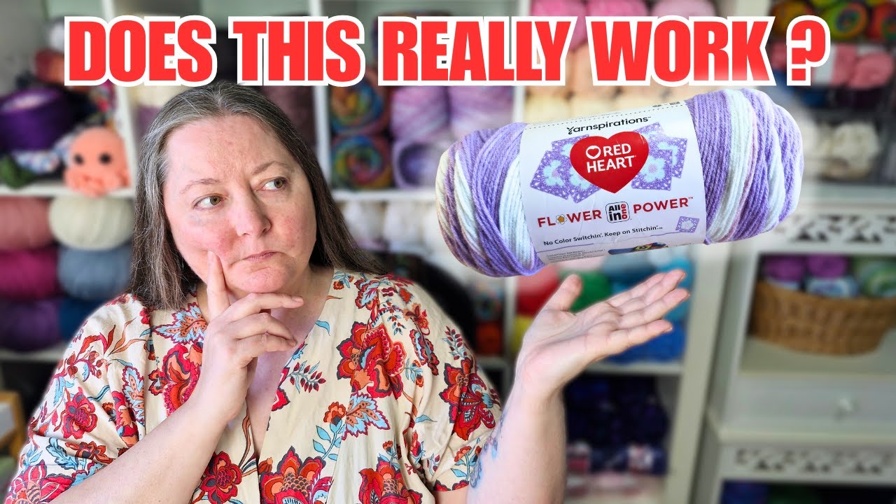 Yarn Review - Red Heart Flower Power Yarn 🧶🌸 | Does It Actually Work?
