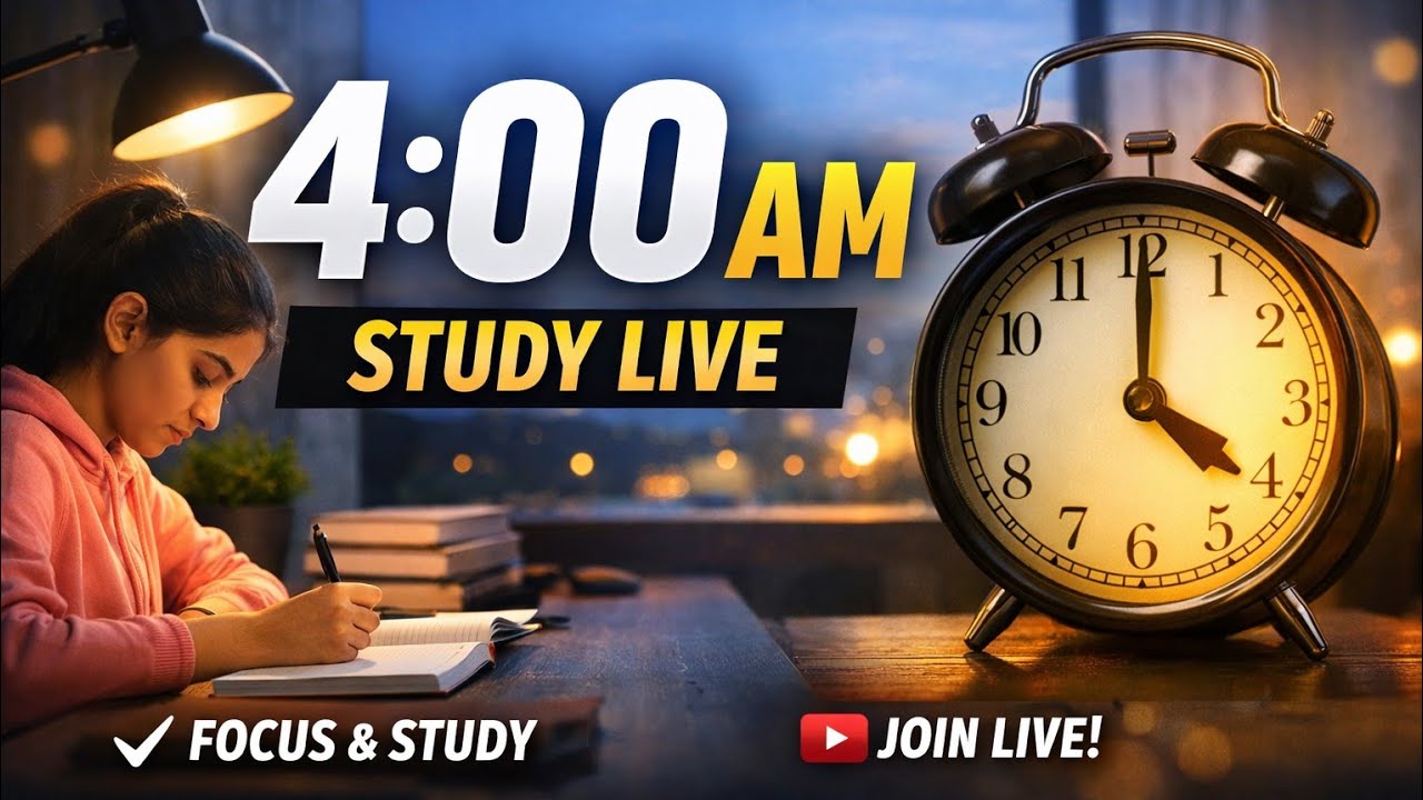 4 AM study with me |early morning study vlog