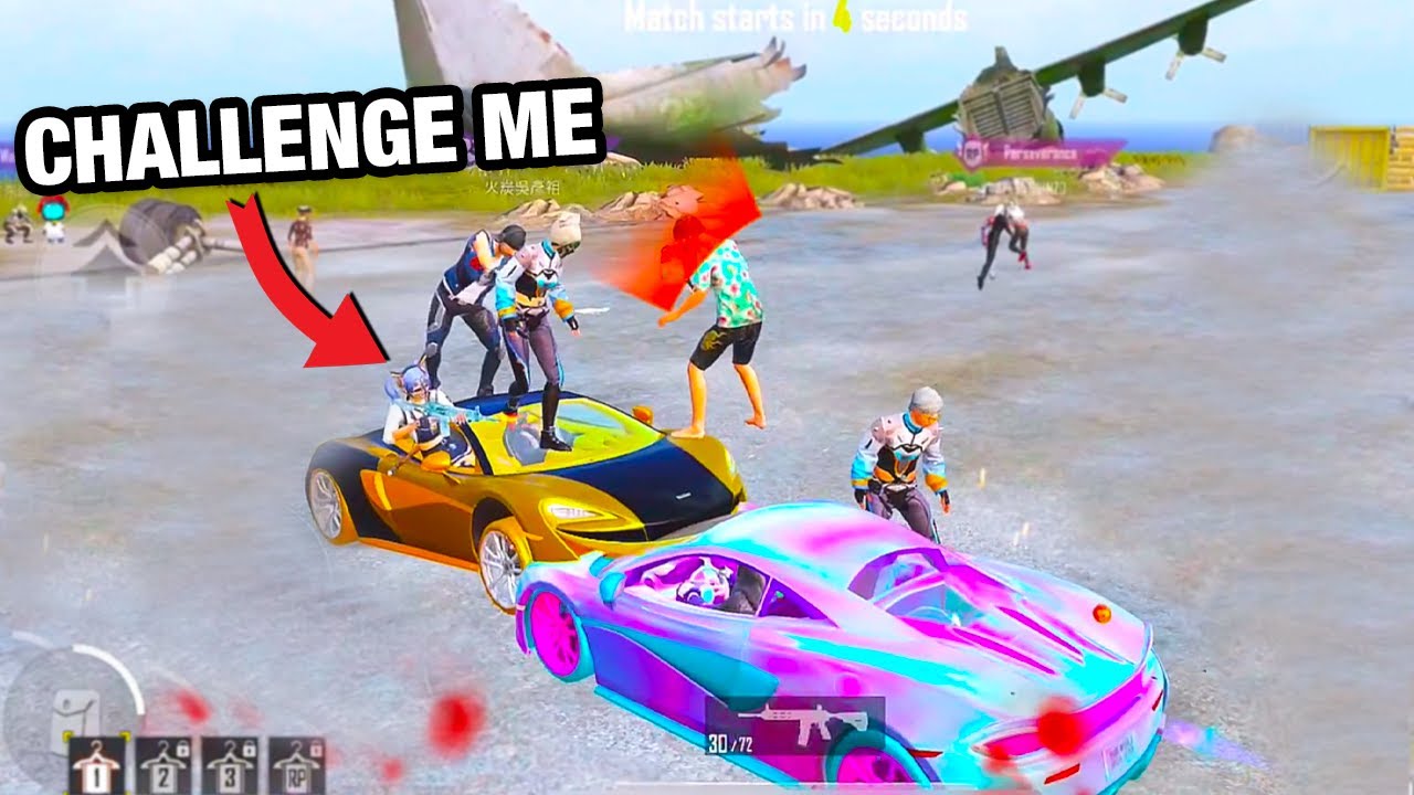He Challenged Me with MCLaren | SOLO vs SQUAD PUBG MOBILE