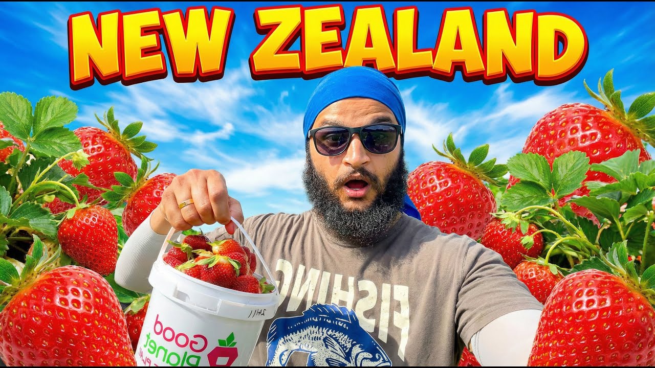 I Tried Strawberry Picking in NZ for the First Time 🍓 (You Won&rsquo;t Believe This!)