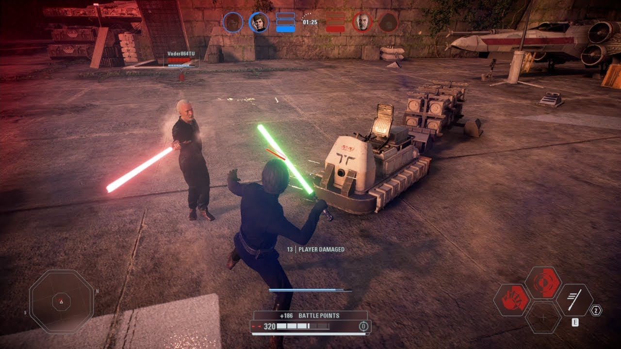 Star Wars Battlefront 2: (No Commentary) Hero Showdown 1v1 Duels and 2v1, 2v2 Battles Gameplay.