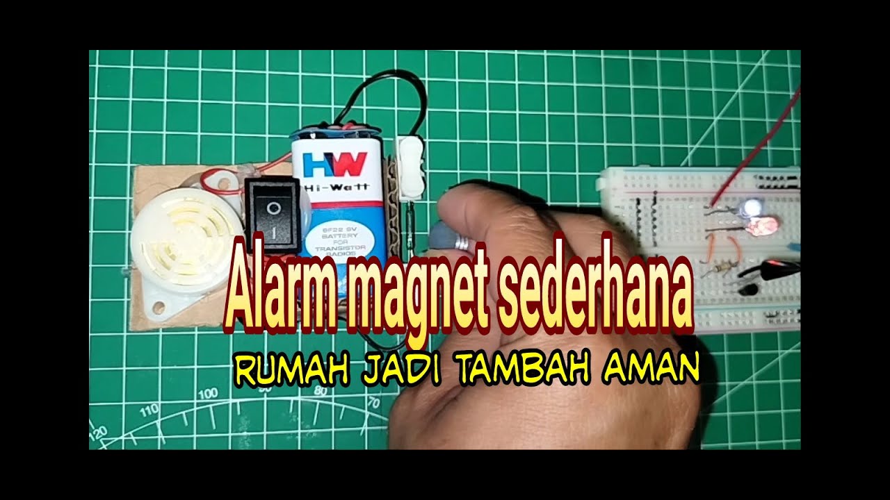 Membuat alarm sensor magnet pintu sederhana