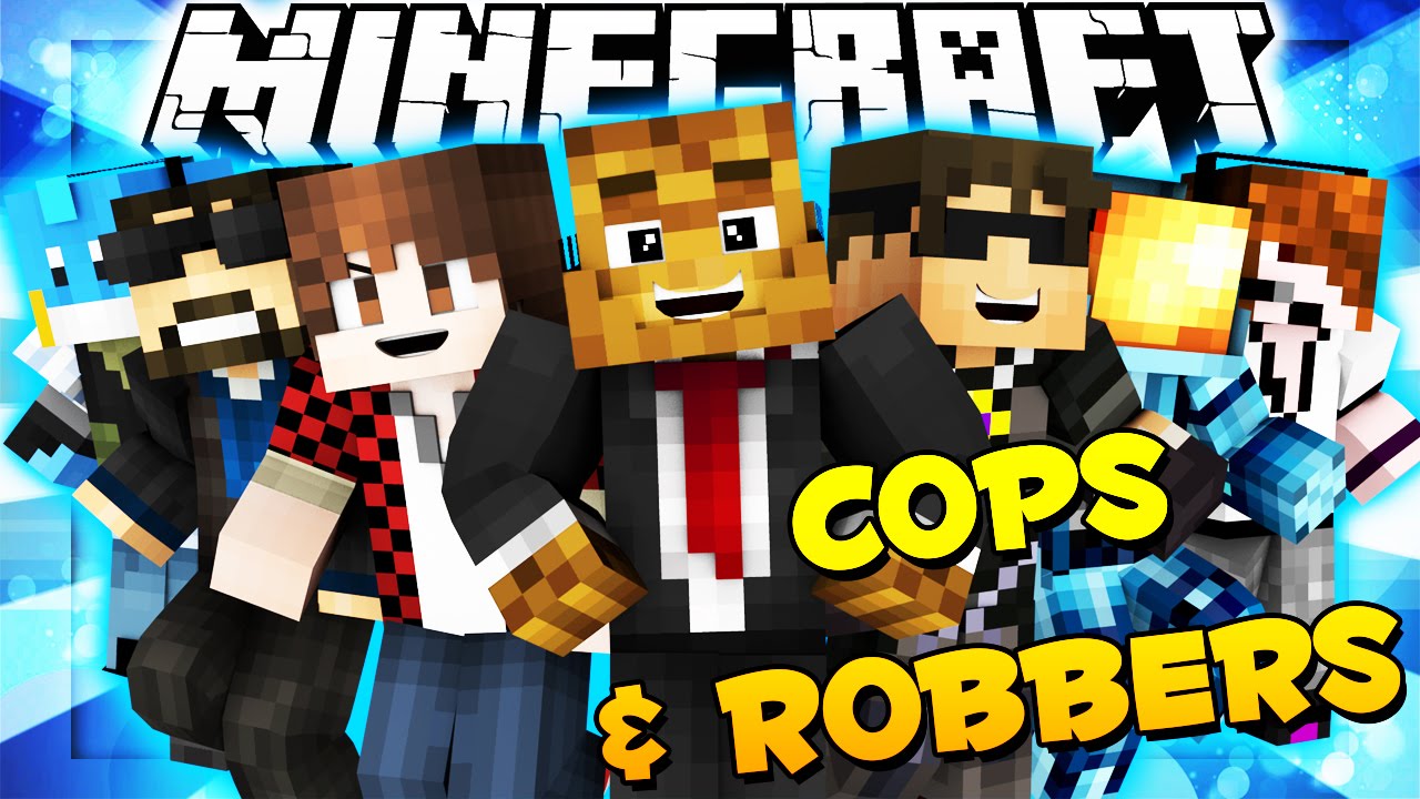 Minecraft COPS AND ROBBERS w/ Team Crafted (REUNION) | JeromeASF