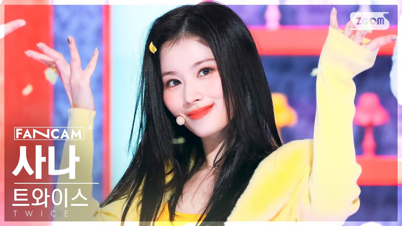 [안방1열 직캠4K] 트와이스 사나 'Talk that Talk' (TWICE SANA FanCam) @SBS Inkigayo 220828