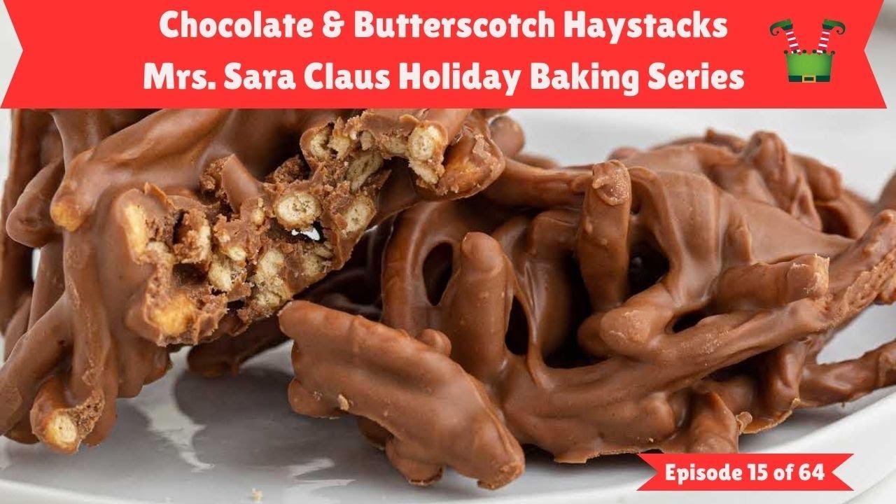 Chocolate Haystacks - My FAVORITE Christmas Cookie (4 Ingredients, No Bake) | Sweet Tooth Sara