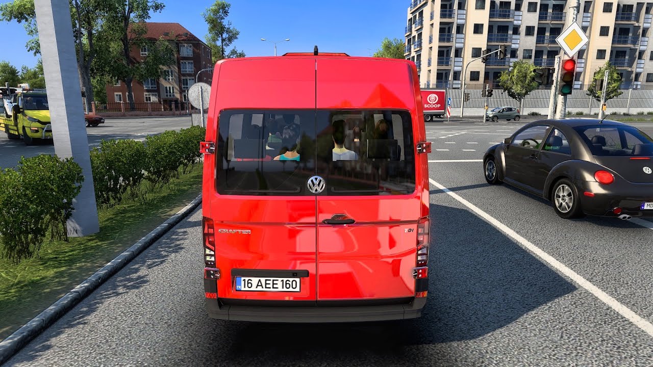 Volkswagen Crafter 2019 🚐 | Realistic Steering Wheel Gameplay | ETS2 1.57