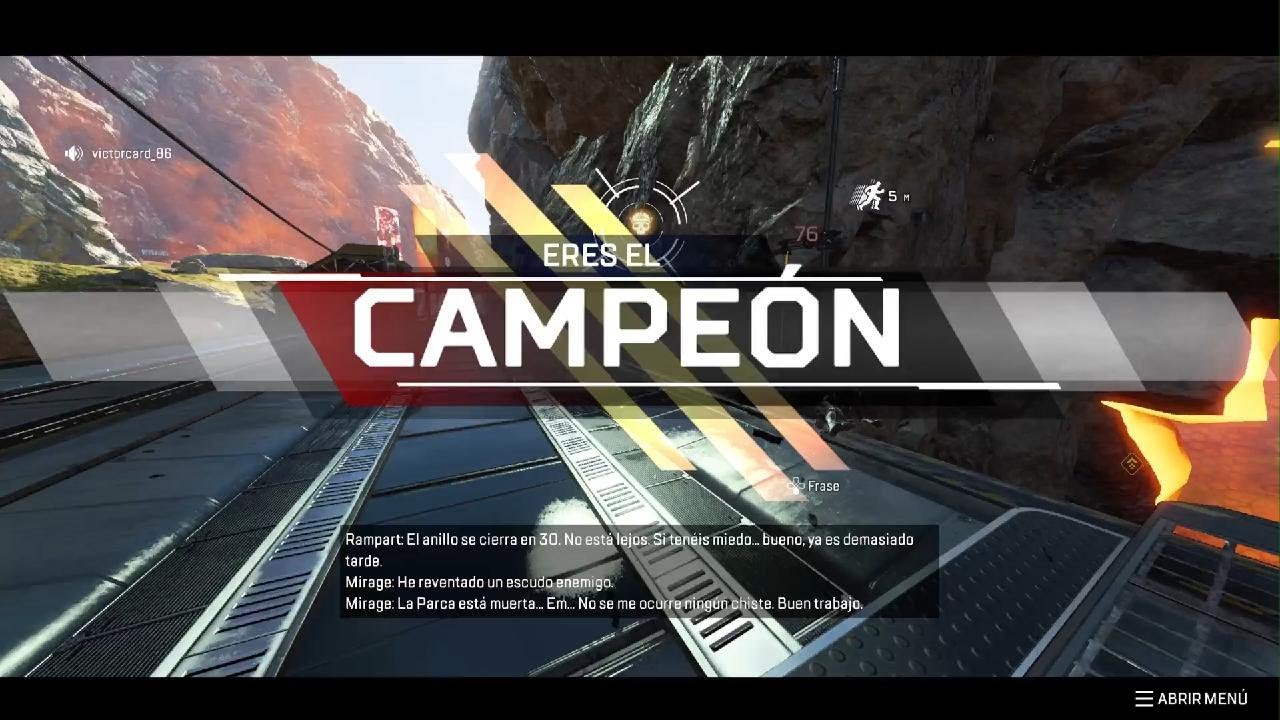 Primera win de Güevon con su supermando en Apex Legends
