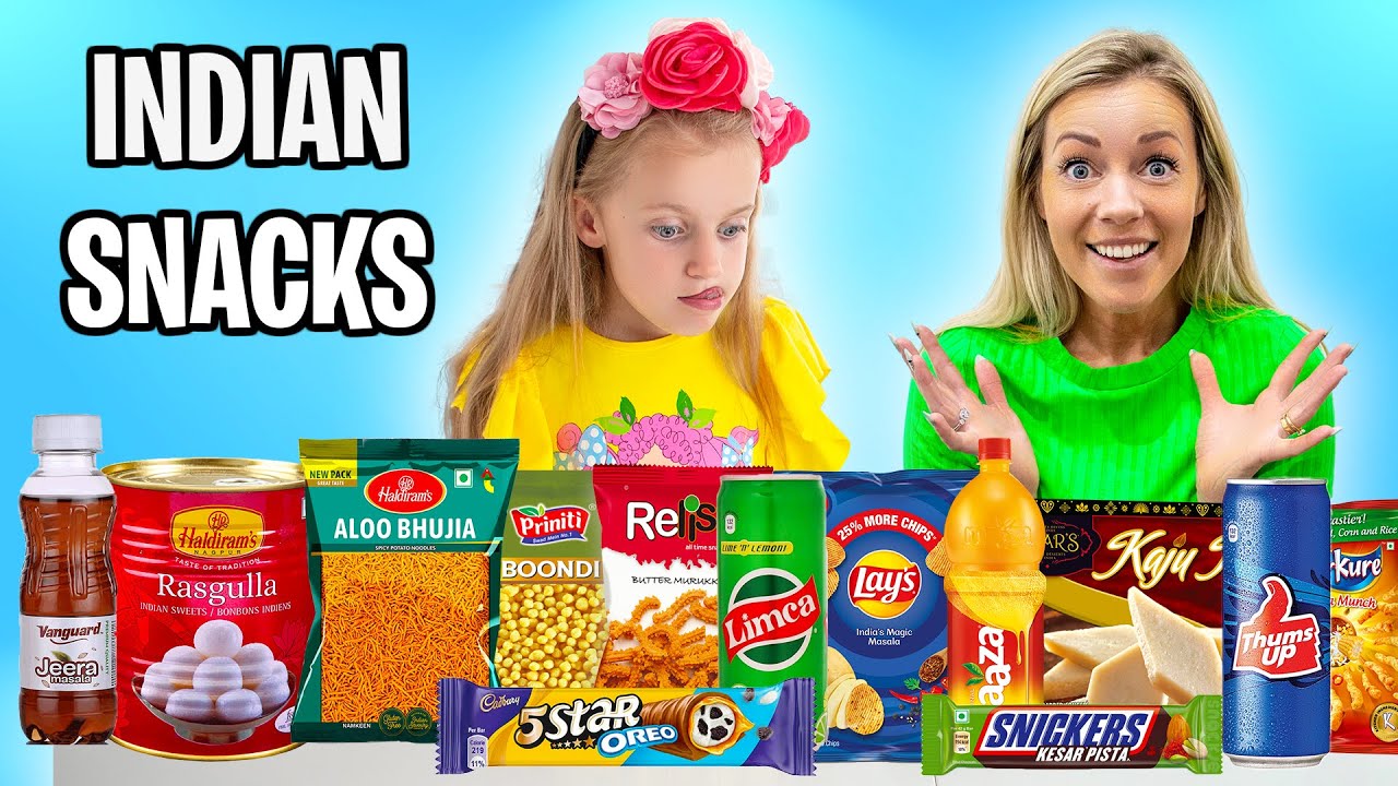 Gaby try Indian Snacks for The First Time!!