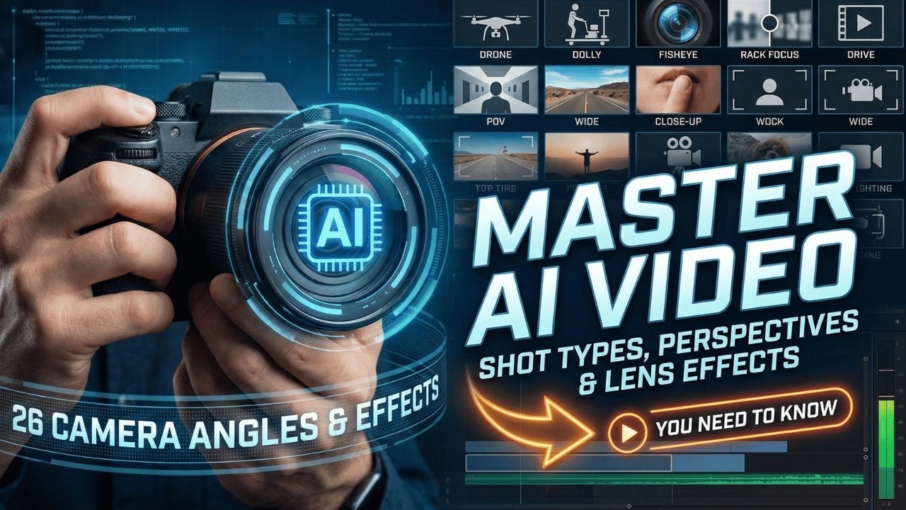 Mastering AI Video: 26 Camera Angles, Shot Types, Perspective & Lens Effects You NEED to Know
