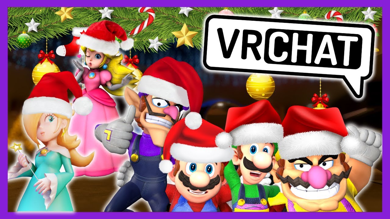 🎄WALUIGI'S CHRISTMAS SPECIAL🎄(VR Chat) Ft. Rosalina Mario Luigi Peach & Wario