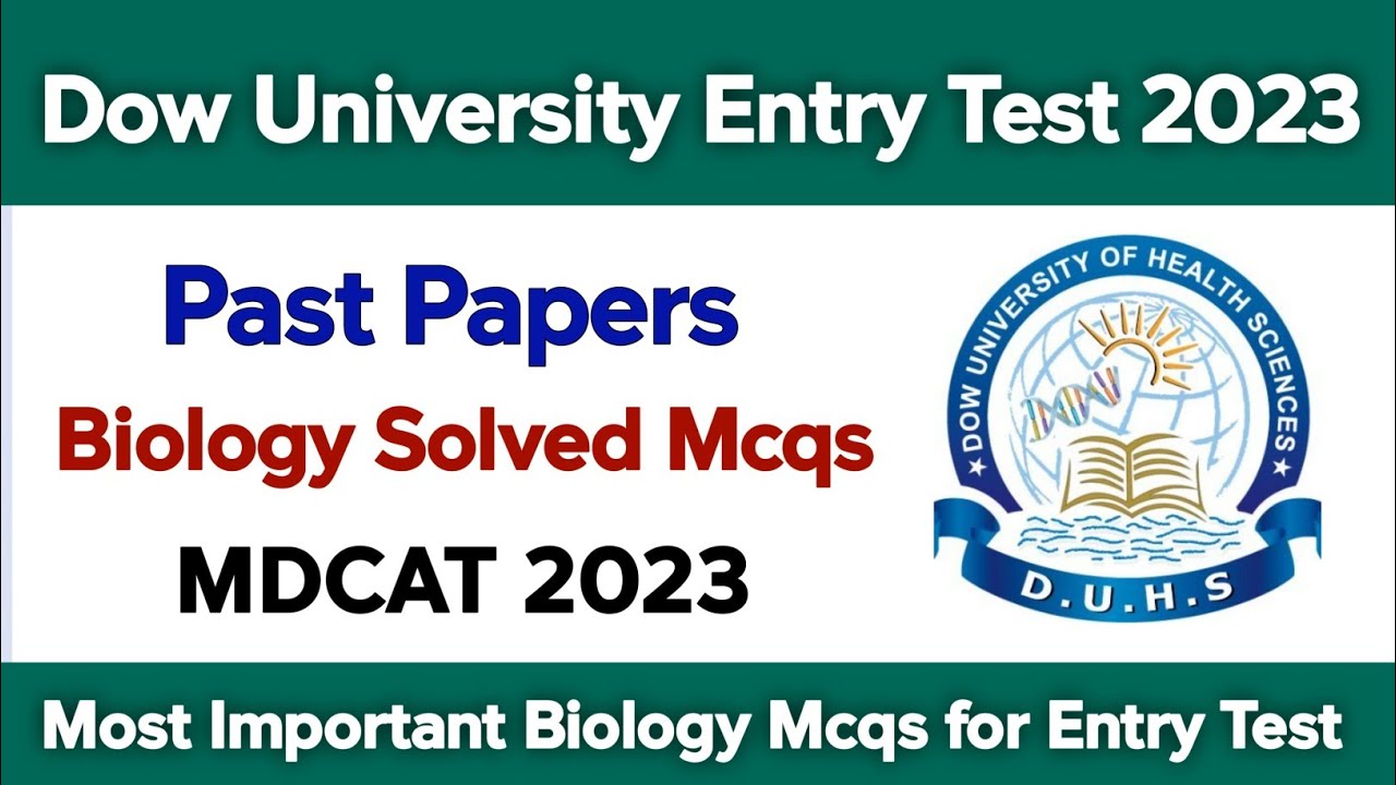 Dow University Most Important Biology MCQs For Entry Test 2023 | MDCAT Entry test most Repeated mcqs