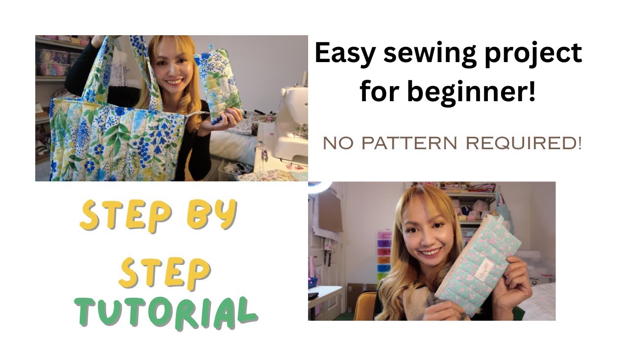 Pouch Sewing Tutorial | Easy Sewing Tutorial for beginners | No Pattern Required |Step by Step Guide