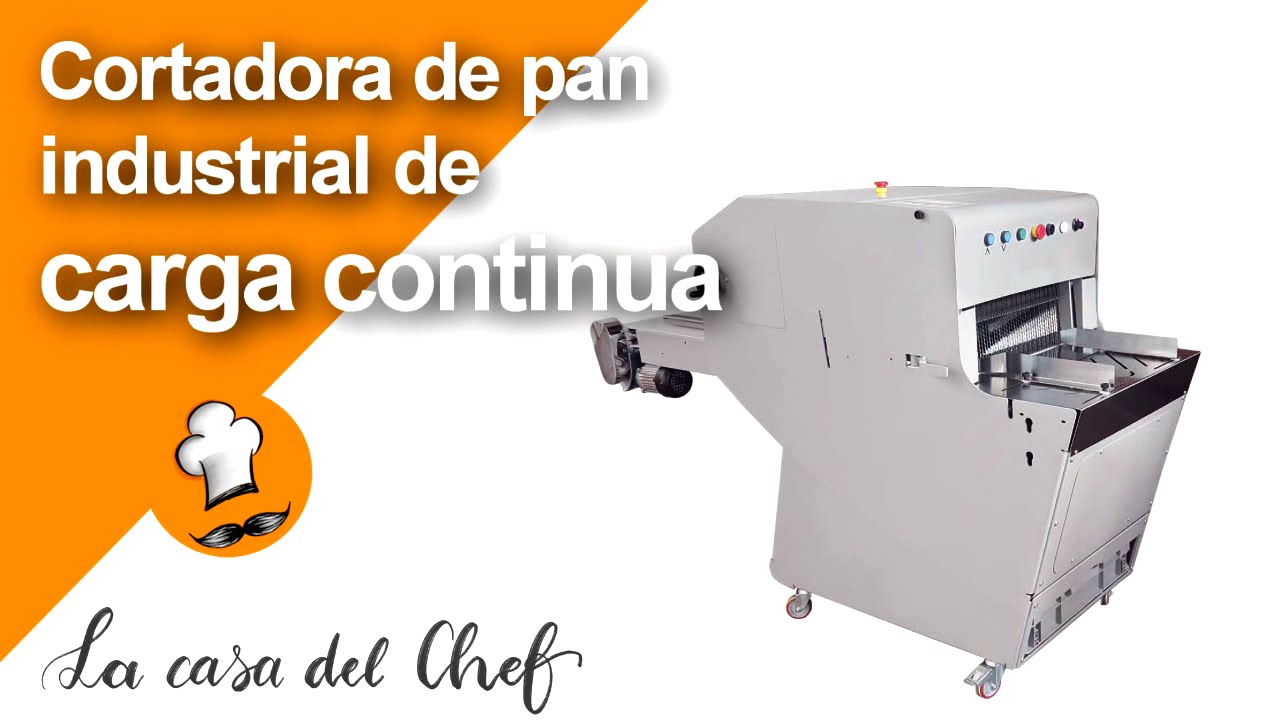 Cortadora de pan industrial de carga continua