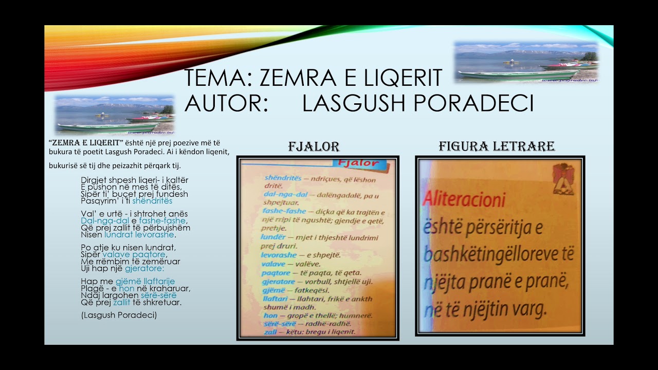 Zemra e Liqerit, Gjuha shqipe 6 Punoi: Marinela Beta (Koliçi)