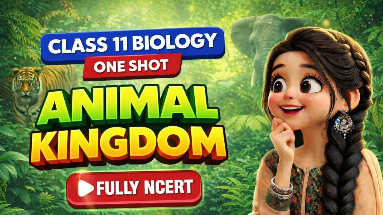 🔥ANIMAL KINGDOM ⚡ in just 40 minutes  NCERT📕+TRICKS 😃 ONE SHOT 💯 | CLASS 11 BIOLOGY | NEET 2026