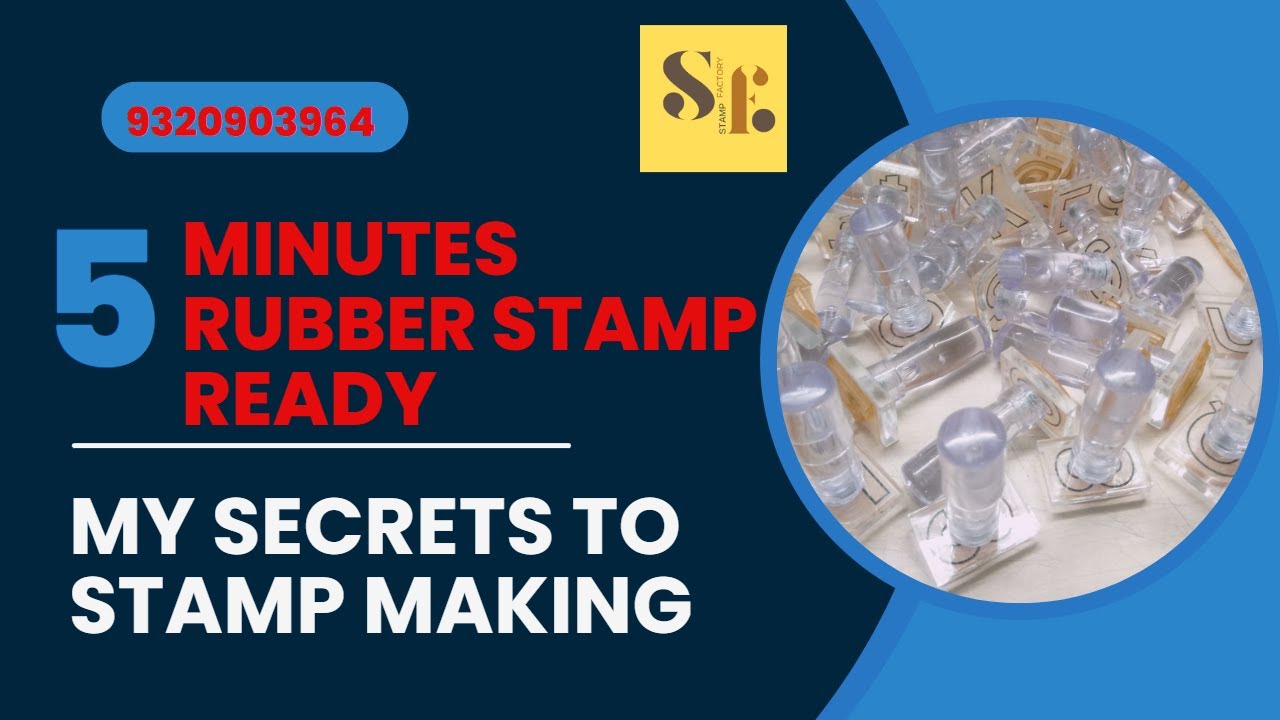 Fastest Rubber Stamp Making | How to easily make liquid Polymer Rubber Stamp |