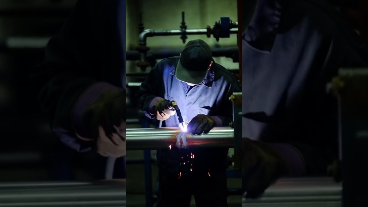 Good mechanical connection of cylindrical iron pipes 