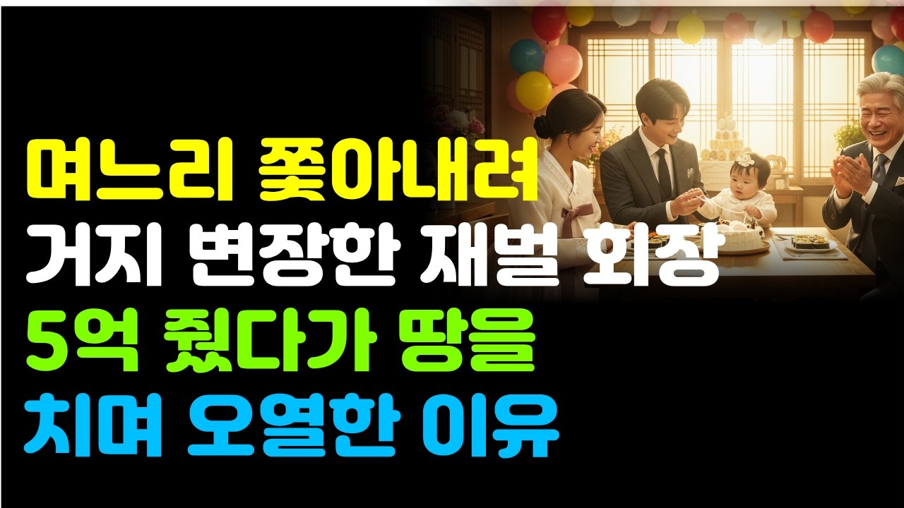 며느리 쫓아내려 거지 변장한 70조 재벌 회장, 5억 줬다가 길바닥에서 오열한 이유