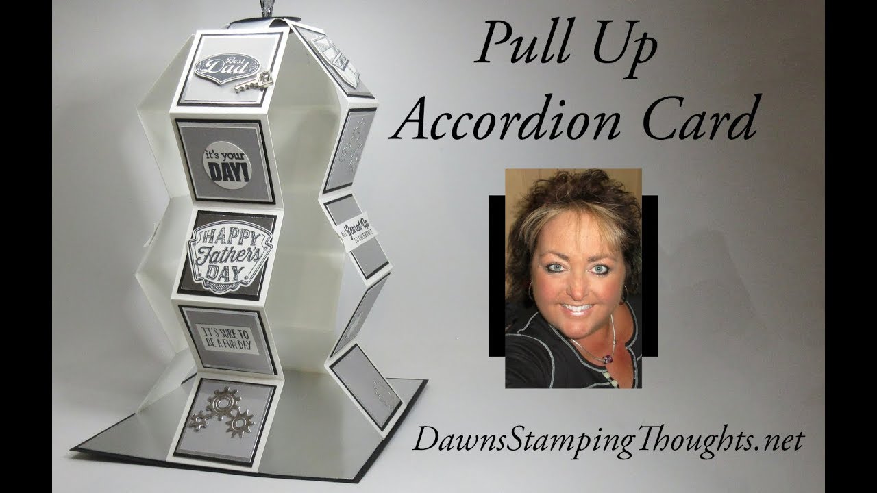 Pull Up Accordion card
