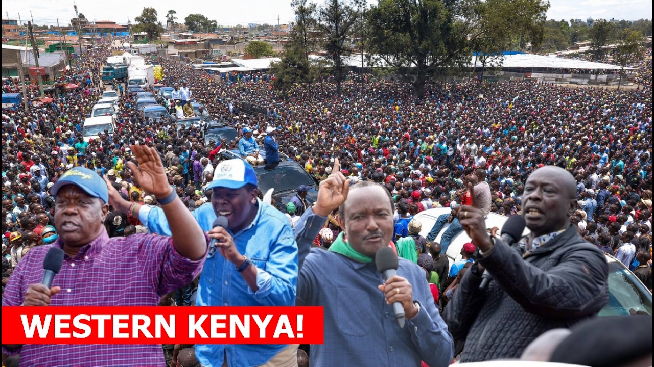 LIVE: Gachagua, Kalonzo and Other united opposition Mega Rally in Western Kenya to popularize Wantam