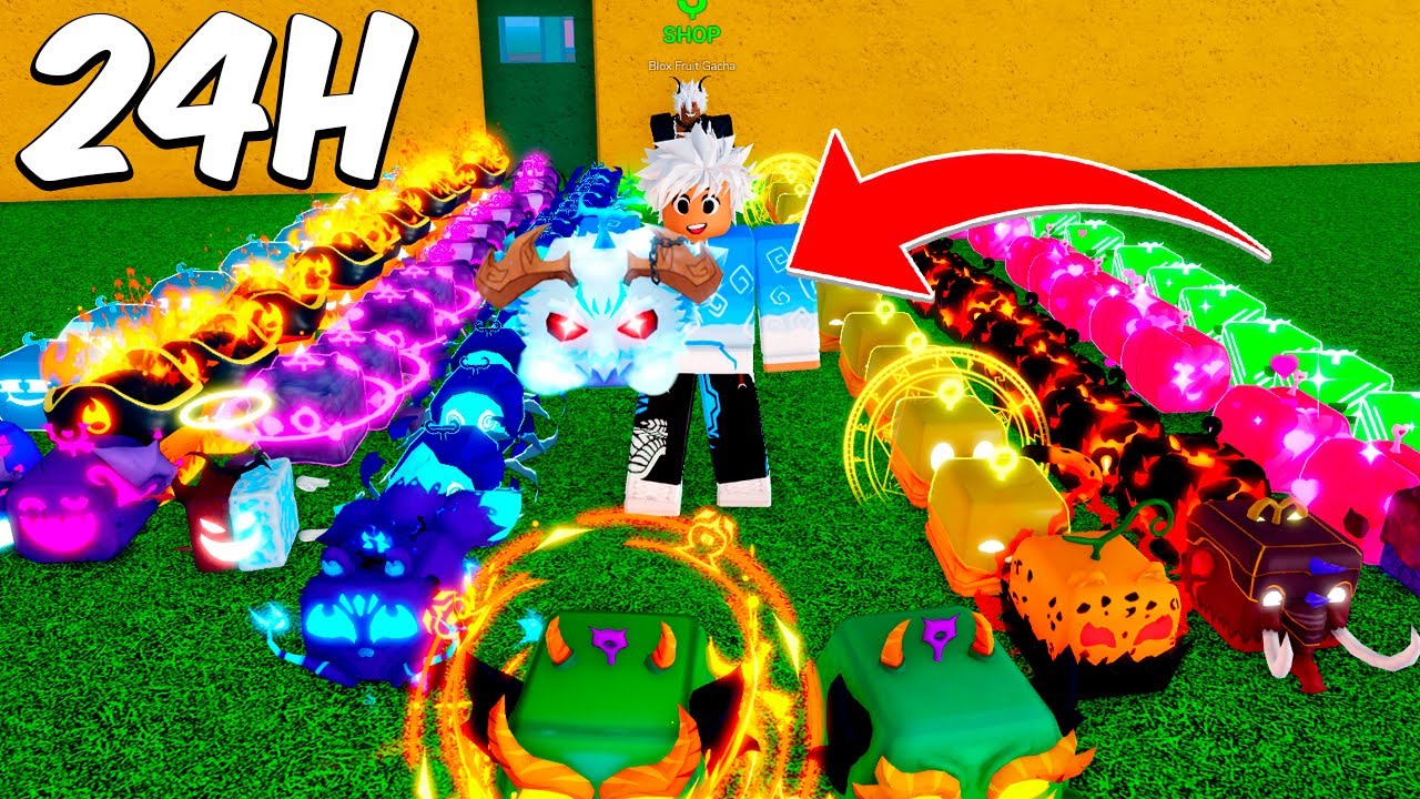 Todas as frutas em 24 horas com NOTIFICADOR no Roblox