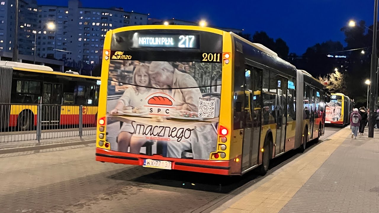 [#107] ⚡️217 ➡️ Metro Wilanowska 🚌 Solbus Solcity SM 18 #2011 🚌⚡️