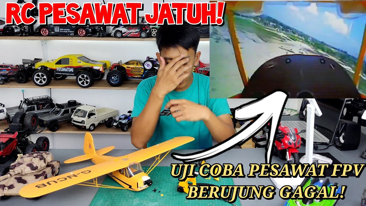 Test Perdana LANGSUNG JATUH! RC Pesawat XK A160 FPV