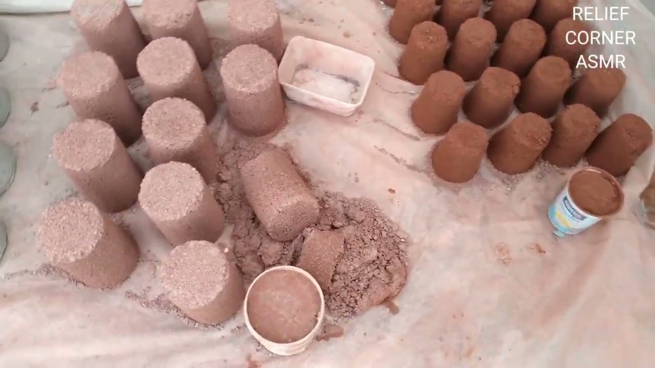VLOG || SHOWING MY TEXTURES AND WORK PLACE || CRUMBLING || RELIEF CORNER ASMR