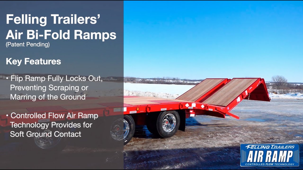 No scraping, no marring, Felling's Air Bi-Fold Ramp System