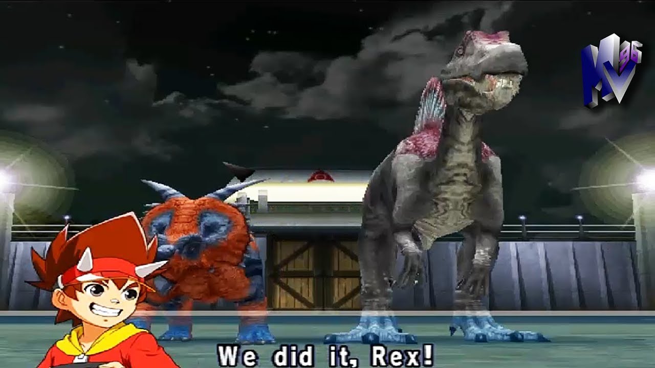 Dinosaur King Arcade Game 古代王者恐竜キング Achelousaurus and Spinosaurus VS Alpha Fortress Hard Mode