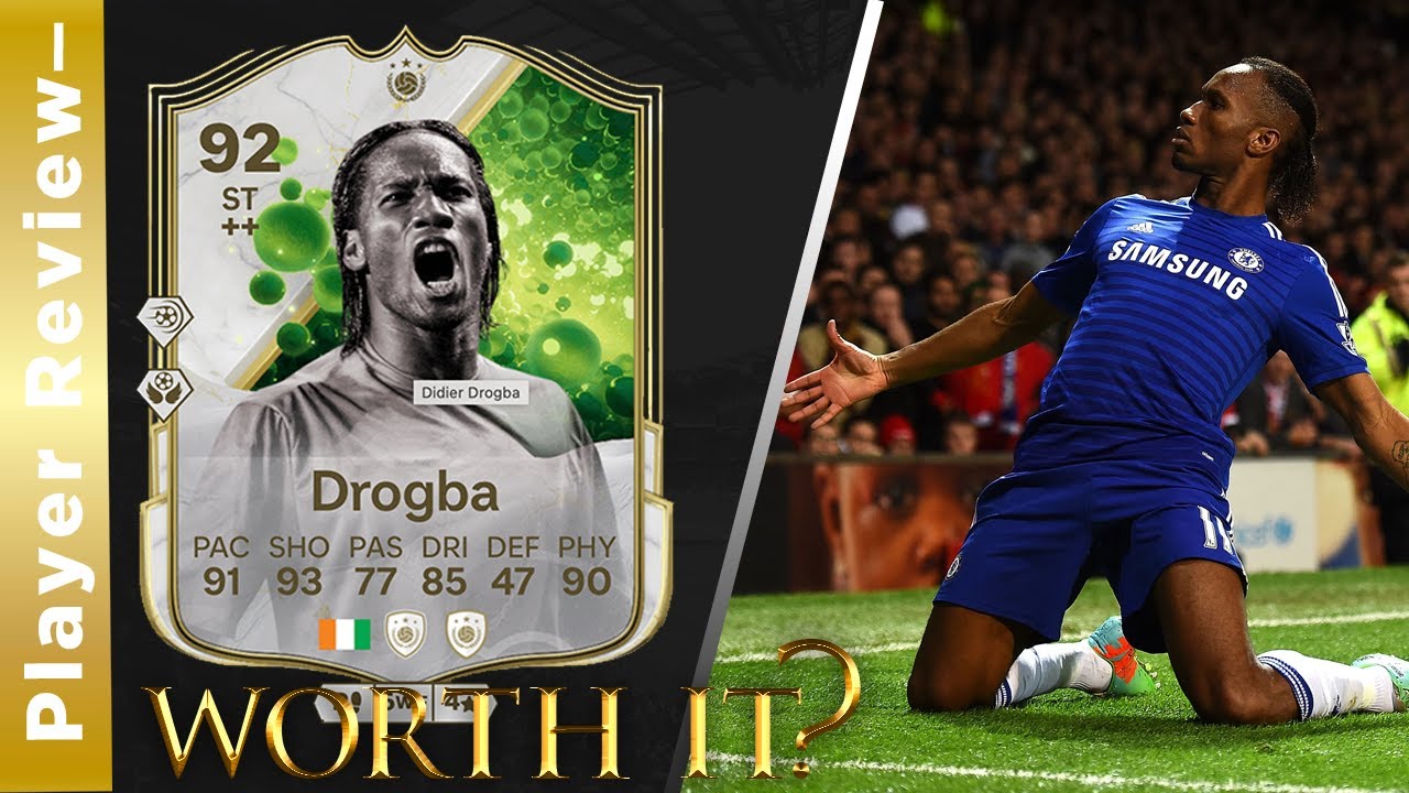 Mixed Feelings! 92 Rated Grassroot Greats Icon Didier DROGBA Player Review! EAFC25