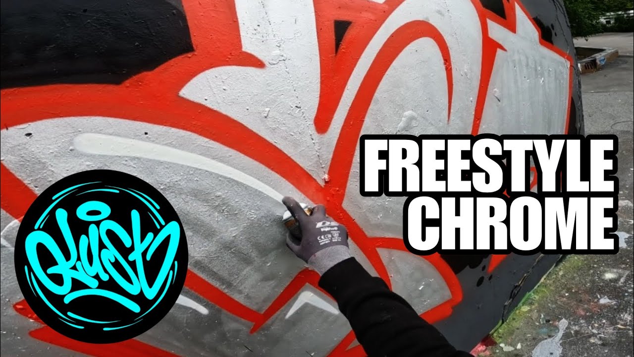 🔥 FREESTYLE CHROME LETTERS 🔥 Molotow Burner Chrome - Montana cans
